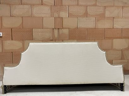 Boundary sofa, upholstered in beige moiré...