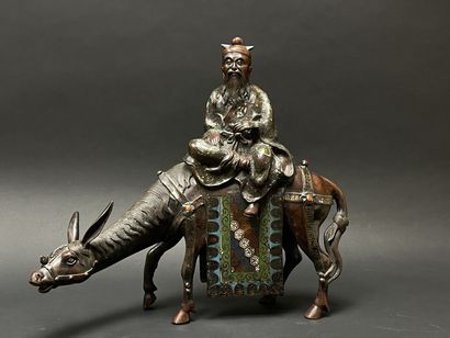 JAPON fin XIX°
TOBA sur sa mule.
Epreuve...