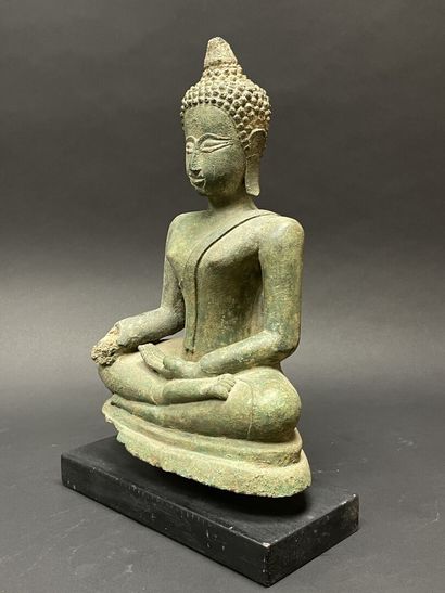 Seated Maravijaya Buddha
Sculpture in lost-wax...