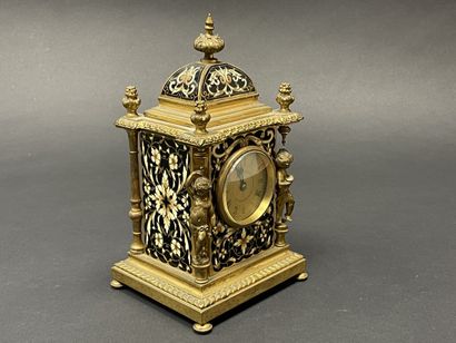 Bronze and cloisonné enamel clock.
movement...