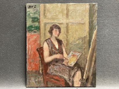 Georges D'ESPAGNAT (1870-1950) 
Portrait...