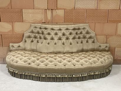 Boundary sofa, upholstered in beige moiré...
