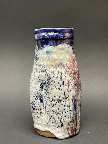 Alain GAUDEBERT (1937 ) 
Large blue and red...