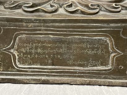 Very important Buddha seated in vajrasana,...