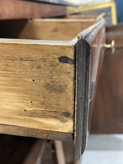 Moulded walnut sideboard, enfilade style,...