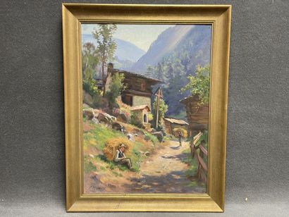 Fritz Edouard HUGUENIN-LASSAUGUETTE (1842-1926)
Paysage...