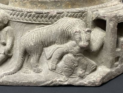 Rare old stone thanaka millstone (or mortar).
thanaka...