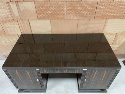 Cabinet de travail en placage d'ébène de...