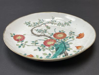 Pair of Chinese porcelain dishes, decorated...