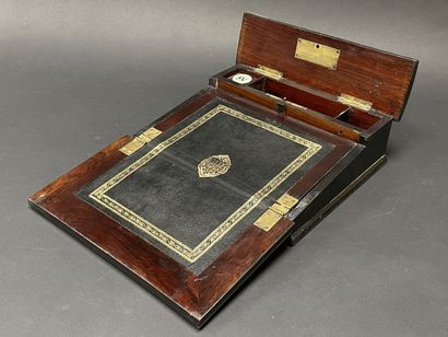 Lady's writing desk in blackened wood and...