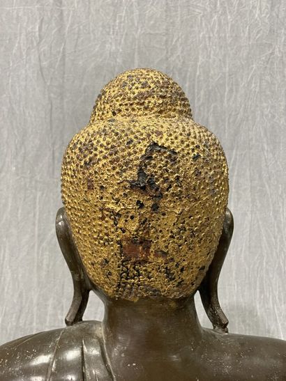 Very important Buddha seated in vajrasana,...