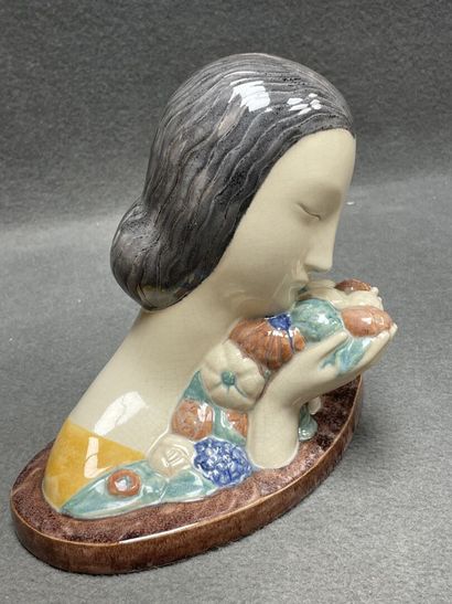 Marcel GUILLARD Etling edition. 
Woman with...