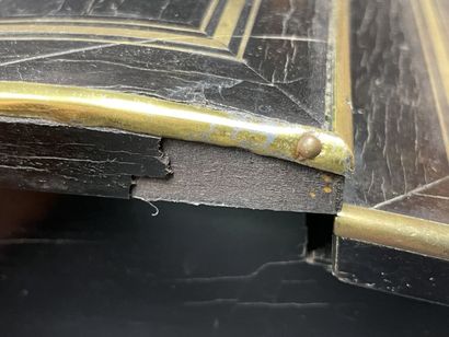 Lady's writing desk in blackened wood and...