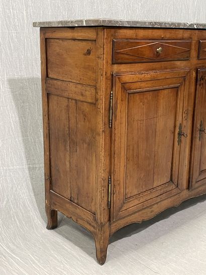 Moulded walnut sideboard, enfilade style,...