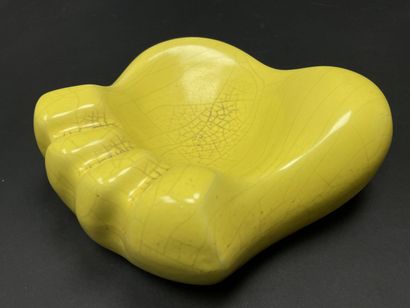 Georges JOUVE ( 1910-1964) 
Ashtray in cracked...