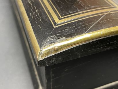 Lady's writing desk in blackened wood and...