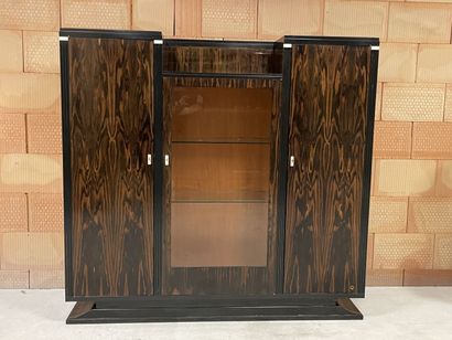 Cabinet de travail en placage d'ébène de...