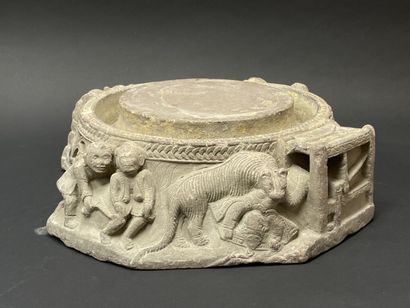 Rare old stone thanaka millstone (or mortar).
thanaka...
