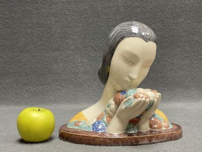 Marcel GUILLARD Etling edition. 
Woman with...