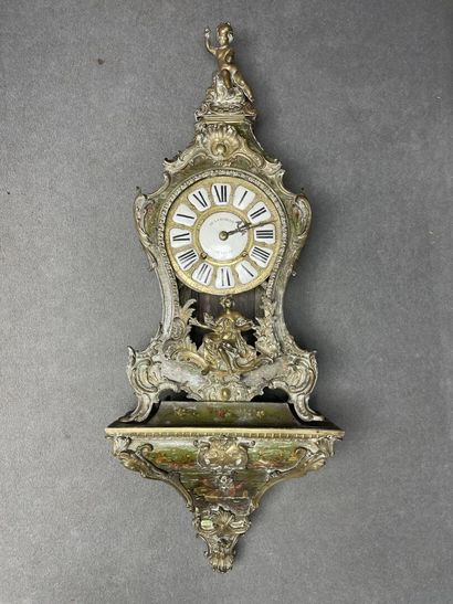 Wooden sconce with Martin varnish decoration...