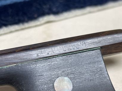 Violin in case, bearing a label 