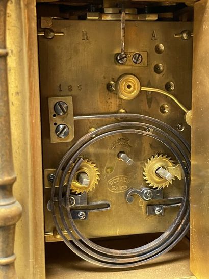 Bronze and cloisonné enamel clock.
movement...