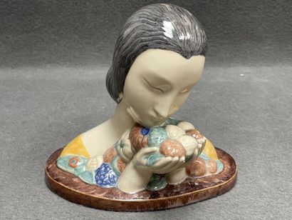 Marcel GUILLARD Etling edition. 
Woman with...