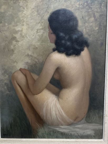 Jean JANNEL (1894-?)
Tentation, nu feminin....