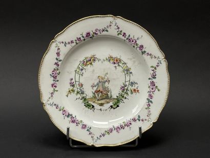 GERMANY late 18th c.
Porcelain plate with...