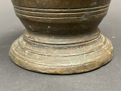 Apothecary mortar with stylized handle. Without...