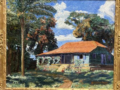 Germaine CASSE (1881 - 1967). 
Maison en...