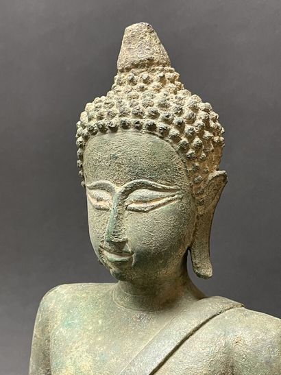 Seated Maravijaya Buddha
Sculpture in lost-wax...