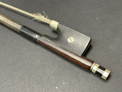 Violin in case, bearing a label 
