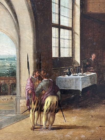Ecole Flamande fin du XVIe siècle. 
Le Festin...