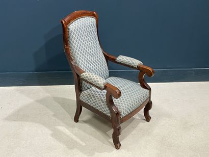 Fauteuil d'enfant en placage d'acajou
Milieu...