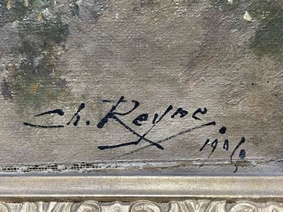 Charles REYNE (1873-1917) 
Paysage. 
huile...