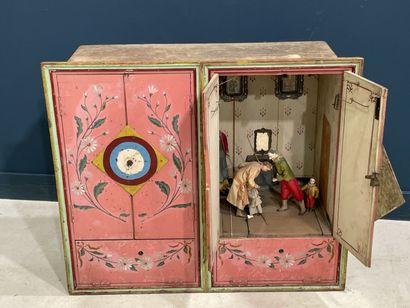 Rare cible de tir forain double animant deux...