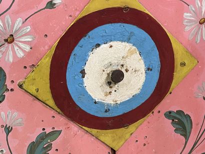 Rare cible de tir forain double animant deux...