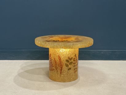 ACCOLAY Table basse éclairante en résine...