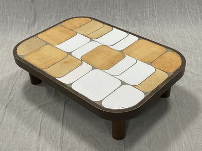 Roger CAPRON (1922-2006).
Table basse rectangulaire...