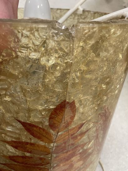 ACCOLAY Table basse éclairante en résine...