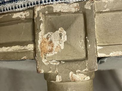 Paire de fauteuils cabriolets à dossier en...