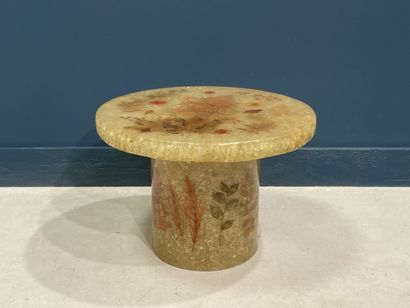 ACCOLAY Table basse éclairante en résine...