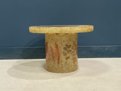 ACCOLAY Table basse éclairante en résine...