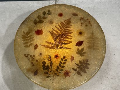 ACCOLAY Table basse éclairante en résine...