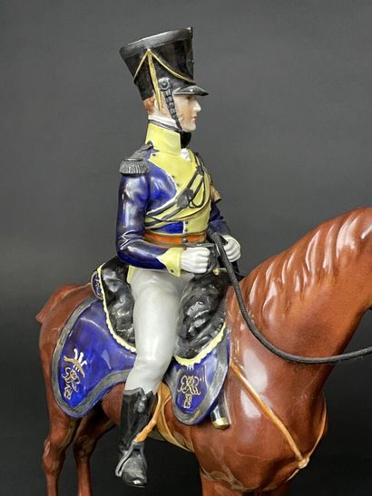 MANUFACTURE DE DRESDE.
Deux cavaliers en...