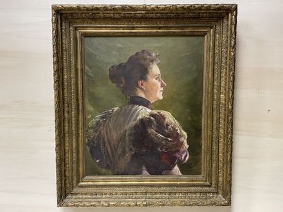 H. BOULIAN ( fin XIX°)
Portrait de femme...