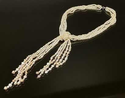 MIKIMOTO
Collier de perles de culture baroques,...