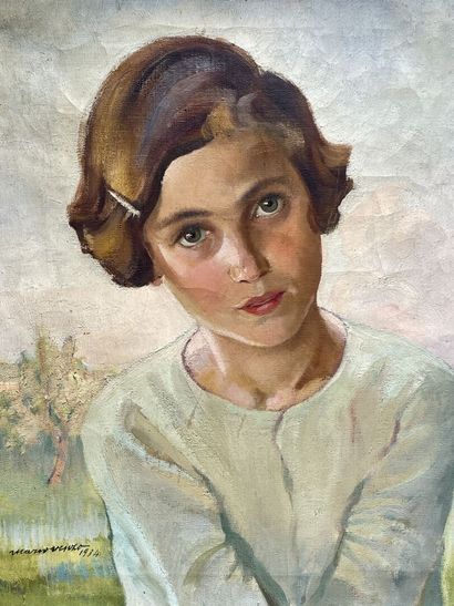 Mario VENZO (1900-1989)
Portrait de jeune...