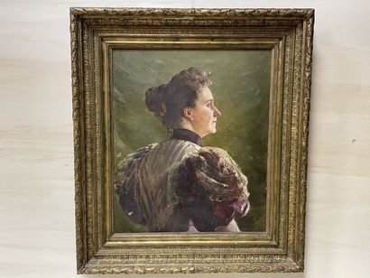 H. BOULIAN ( fin XIX°)
Portrait de femme...
